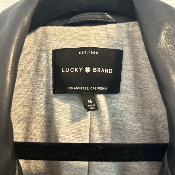 Lucky Brand Black Leather Jacket - Picture 3 of 3